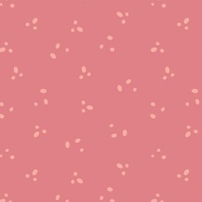 6in Georgia Peachy Pink Dot Clusters Abstract Polka Dots