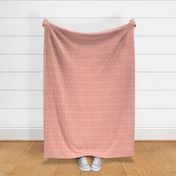 6in Peachy Pink Chevron-Inspired Abstract Shapes