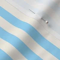 Small Cabana stripe - Winter Wizard Blue and cream white - Candy stripe - Awning stripes - nautical - Striped wallpaper - resort coastal sunbrella tiki vertical
