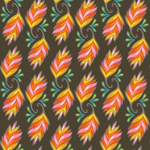 Year of the Snake coordinating fabric - leaf