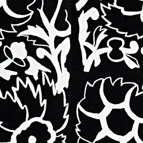 Flowers in Black and White (Vertical)