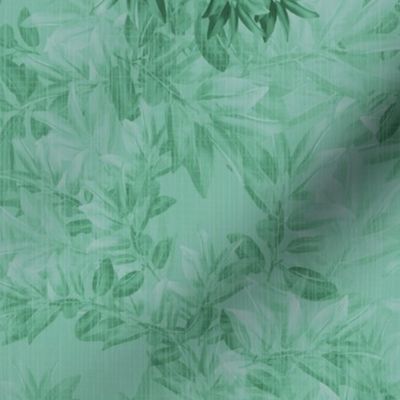 Emerald Green Botanical Art, Artistic Forest Leaves Illustration, Teal Green Garden Mural, Countryside Manor House Estate Dream Garden, Magical Wild Woodland, Magical Victorian Nostalgic Secret Garden, Whimsical Romantic Garden Escape, MEDIUM SCALE