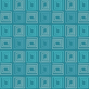 abstract geometric pattern of light blue retro