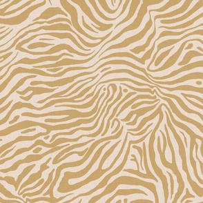 Zebra Print Beige Natural