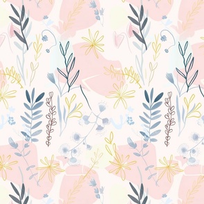 Whispering Blooms - Pastel Wallpaper