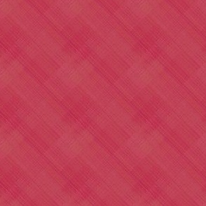 Rusty Pink Linen Diagonal Check