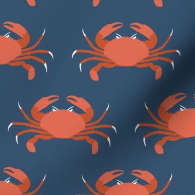 Terracotta beach crabs navy
