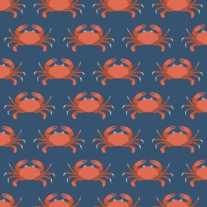Terracotta beach crabs navy