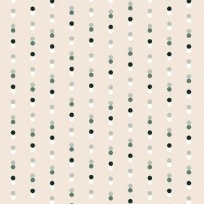 Rain of Dots Geometric Soft - Green - Small