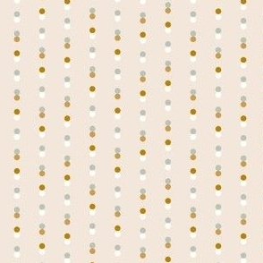 Rain of Dots Geometric Soft - Gold - Small