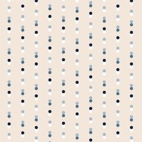 Rain of Dots Geometric Soft - Blue - Small