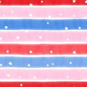 Stars And Stripes July 4th Patriotic Design 6x6