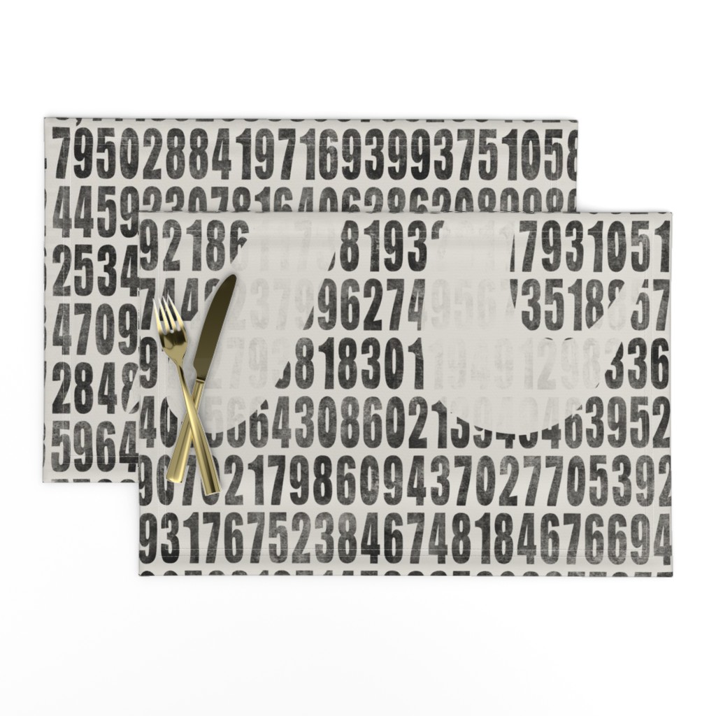 (L) PI number - maths pi numbers  (large scale)
