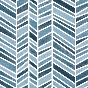 uneven herringbone, watercolor, chevron, geometric, monochromatic, navy, light blue, denim blue