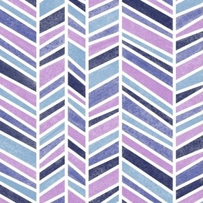 uneven herringbone, watercolor, chevron, geometric, navy blue, periwinkle, light blue, pink