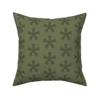 star_flower_6e7454_olive_green