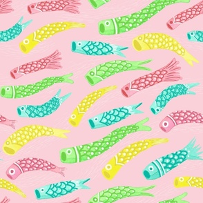 Tropical Japan Fish Kites | Pink