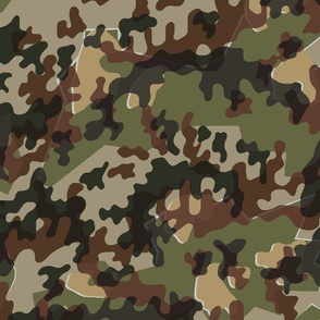 German Zelt-tarnmuster Autumn Camouflage Pattern