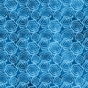 Shibori tie-dye in blue. Jumbo scale