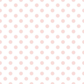 Polka Dots - Crepe Pink and White 1