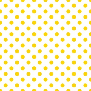 Polka Dots - Yellow and White 1 