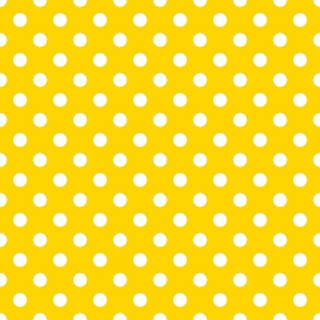 Polka Dots - Yellow and White 2