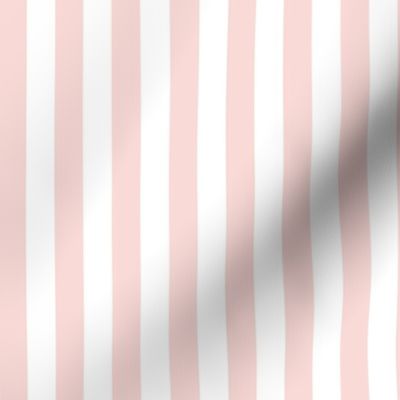 Crepe Pink and White Stripes