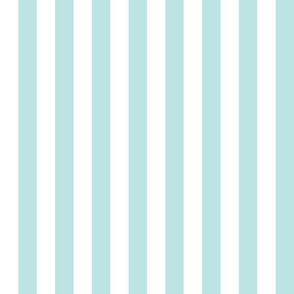 Turquoise and White Stripes