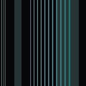 Elegant Black and  Blue Irregular Vertical Stripes