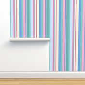 Bright beach stripes for wallpaper
