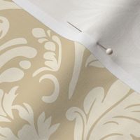 Art Nouveau Damask - Beige and Cream