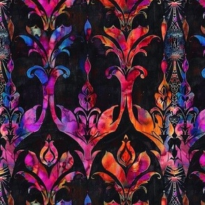 rainbow gothic batik 3