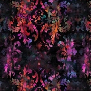 rainbow gothic batik 6