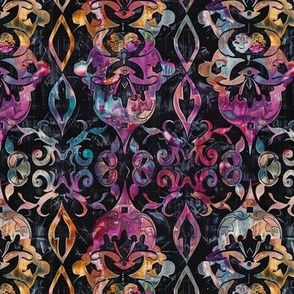rainbow gothic batik 7