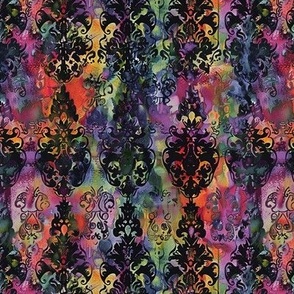 rainbow gothic batik 8