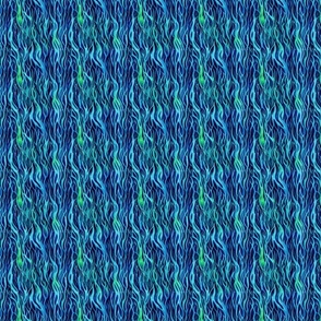 Blue Organic Waves twisting