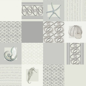 Coastal collection neutral patchwork