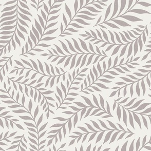 Elaine: Minimalist Hand-drawn Leaf Vine - ashes of roses tan