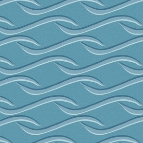 Rolling Waves on Pretty Blue Ocean