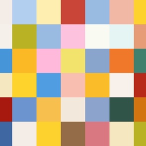 Colorful Quilt Blocks / Playful Blocks / Full yard