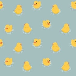 (small scale) Rubber Ducks - muted blue - LAD24