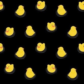 (small scale) Rubber Ducks - black - LAD24