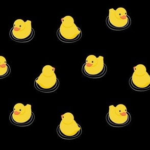 Rubber Ducks - black - LAD24