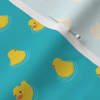 (small scale) Rubber Ducks - teal - LAD24