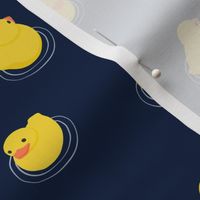 Rubber Ducks - navy - LAD24