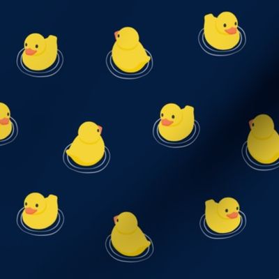 Rubber Ducks - navy - LAD24