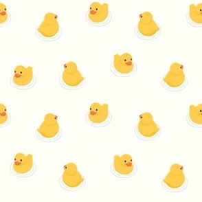 (small scale) Rubber Ducks - cream - LAD24