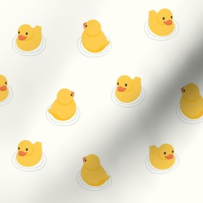 Rubber Ducks - cream - LAD24