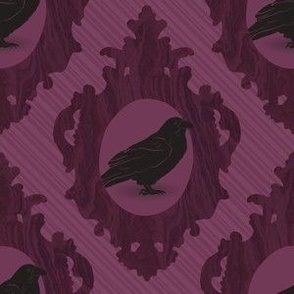 Gothic framed Halloween crow