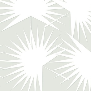 palmetto fronds large- white